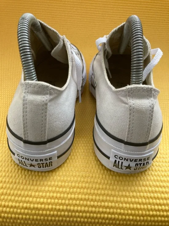 Converse Chuck Taylor White Low Top Platform Sneakers Size 7 - Picture 4 of 10